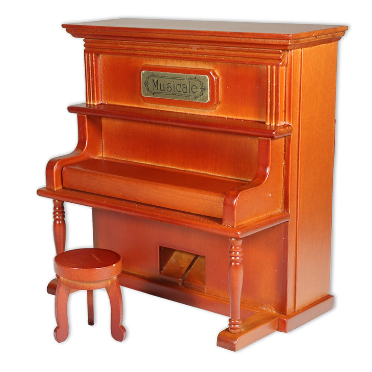 Holz Klavier Spieluhr mit w�hlbar Melodie 
