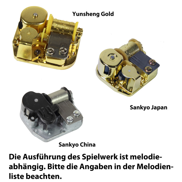 Bildlackdose Poetry, mit Spieluhr